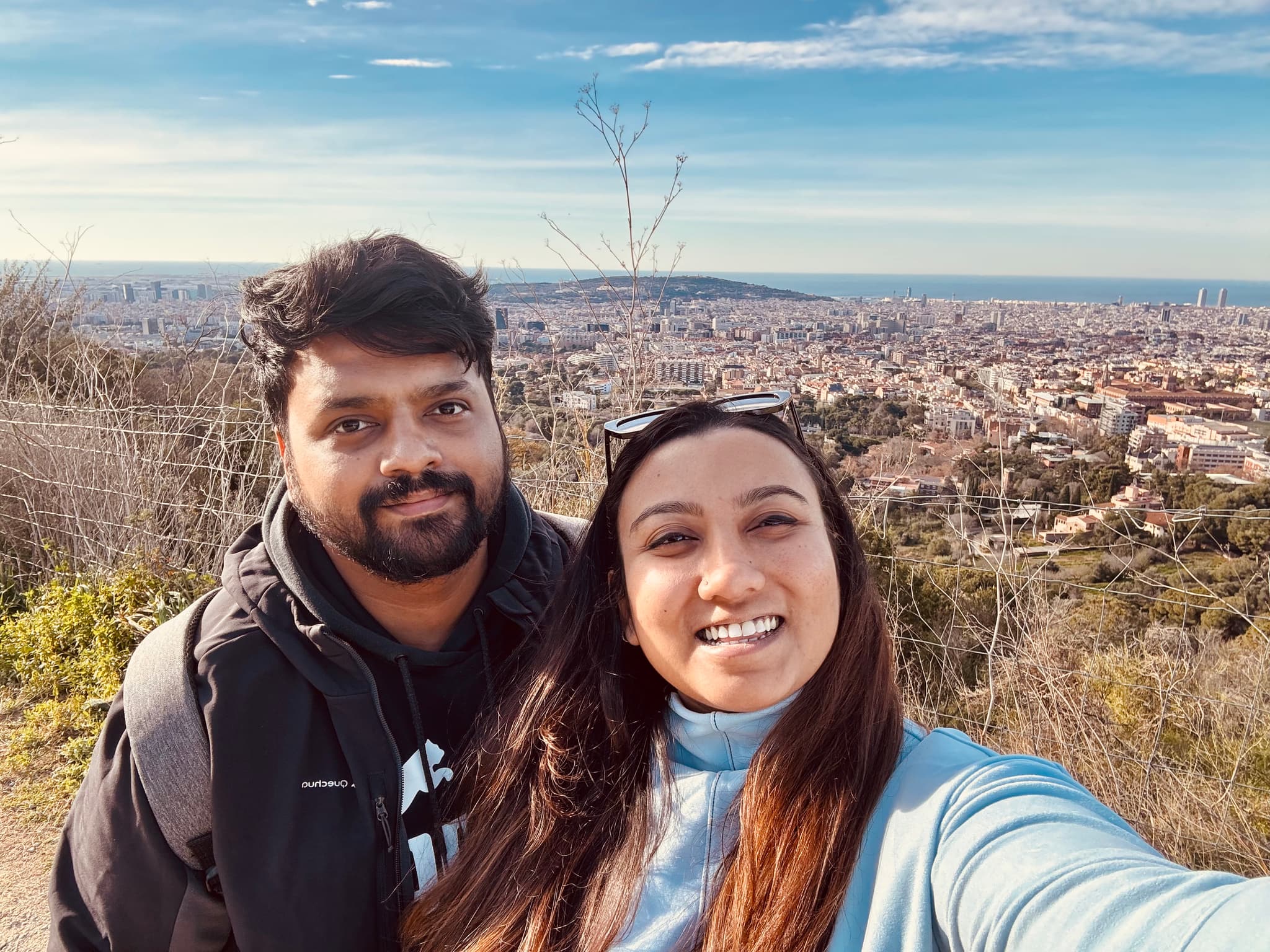 Amogh & Sahana in Barcelona